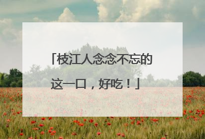 枝江人念念不忘的这一口，好吃！