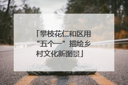 攀枝花仁和区用“五个一”描绘乡村文化新图景