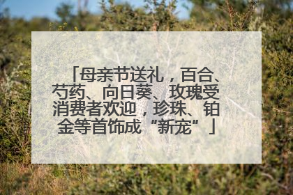 母亲节送礼，百合、芍药、向日葵、玫瑰受消费者欢迎，珍珠、铂金等首饰成“新宠”