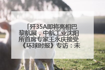 歼35A即将亮相巴黎航展，中航工业沈阳所首席专家王永庆接受《环球时报》专访：未来数量可以有很多