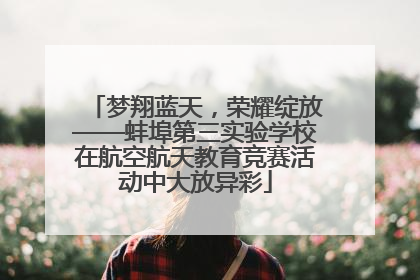 梦翔蓝天，荣耀绽放——蚌埠第三实验学校在航空航天教育竞赛活动中大放异彩