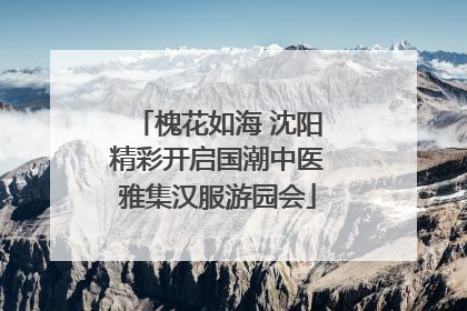 槐花如海 沈阳精彩开启国潮中医雅集汉服游园会