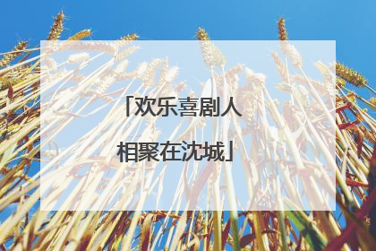 欢乐喜剧人 相聚在沈城