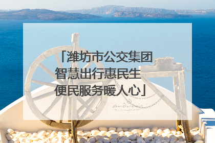潍坊市公交集团智慧出行惠民生 便民服务暖人心