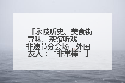 永陵听史、美食街寻味、茶馆听戏……非遗节分会场，外国友人：“非常棒”