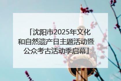沈阳市2025年文化和自然遗产日主题活动暨公众考古活动季启幕