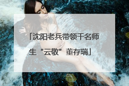 沈阳老兵带领千名师生“云敬”董存瑞
