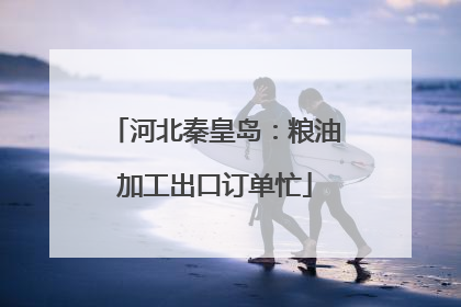 河北秦皇岛：粮油加工出口订单忙