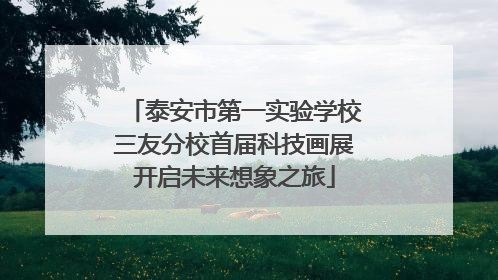 泰安市第一实验学校三友分校首届科技画展开启未来想象之旅