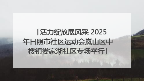活力绽放展风采 2025年日照市社区运动会岚山区中楼镇娄家湖社区专场举行