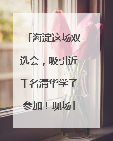 海淀这场双选会，吸引近千名清华学子参加！现场