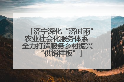 济宁深化“济时雨”农业社会化服务体系 全力打造服务乡村振兴“供销样板”