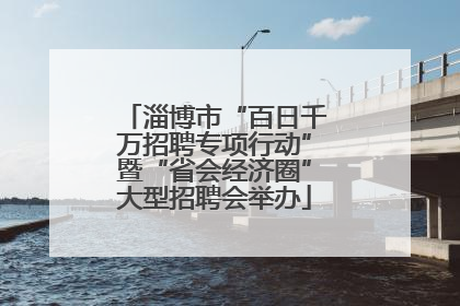 淄博市“百日千万招聘专项行动”暨“省会经济圈”大型招聘会举办