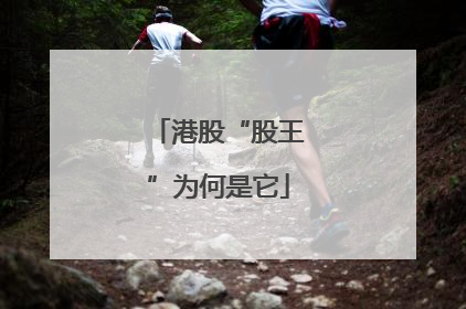 港股“股王”为何是它
