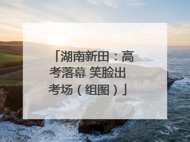 湖南新田：高考落幕 笑脸出考场（组图）