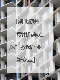 湖北随州：“专用汽车走廊”掀起产业新变革