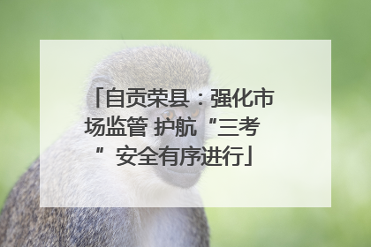 自贡荣县：强化市场监管 护航“三考”安全有序进行