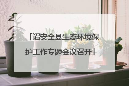 诏安全县生态环境保护工作专题会议召开