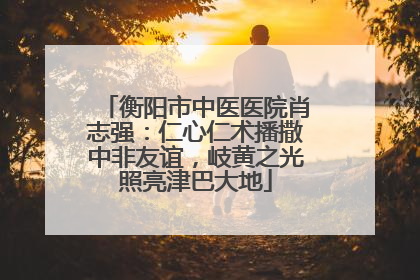 衡阳市中医医院肖志强：仁心仁术播撒中非友谊，岐黄之光照亮津巴大地