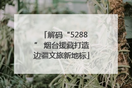 解码“5288” 烟台援藏打造边疆文旅新地标