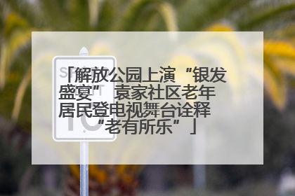 解放公园上演“银发盛宴” 袁家社区老年居民登电视舞台诠释 “老有所乐”