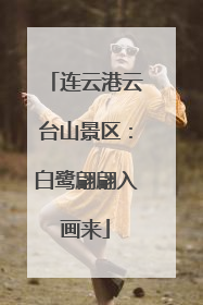 连云港云台山景区：白鹭翩翩入画来