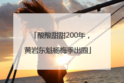 酸酸甜甜200年，黄岩东魁杨梅季出圈