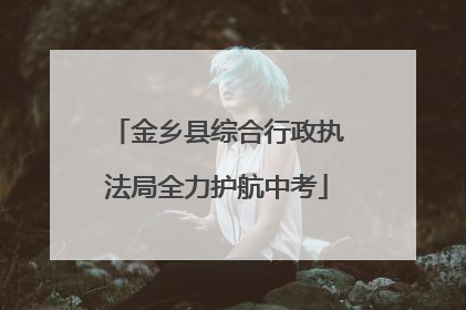 金乡县综合行政执法局全力护航中考