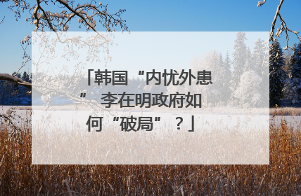 韩国“内忧外患” 李在明政府如何“破局”？