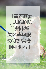青春逐梦，志愿护航 兰州市城关区志愿服务守护高考顺利进行