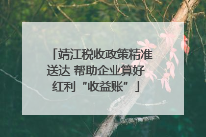 靖江税收政策精准送达 帮助企业算好红利“收益账”
