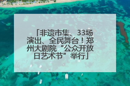 非遗市集、33场演出、全民舞台！郑州大剧院“公众开放日艺术节”举行