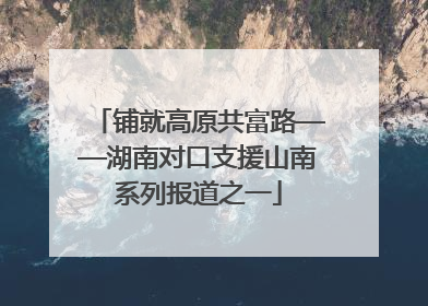 铺就高原共富路——湖南对口支援山南系列报道之一