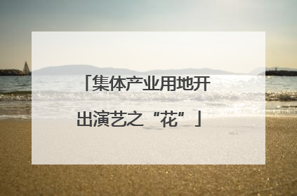 集体产业用地开出演艺之“花”