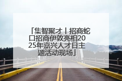 集智聚才丨招商蛇口招商伊敦亮相2025年嘉兴人才日主题活动现场