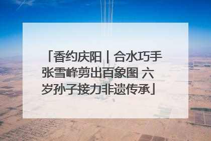 香约庆阳｜合水巧手张雪峰剪出百象图 六岁孙子接力非遗传承