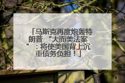 马斯克再度炮轰特朗普 “大而美法案”：将使美国背上沉重债务负担！