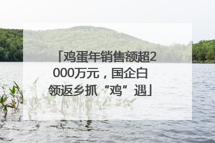 鸡蛋年销售额超2000万元，国企白领返乡抓“鸡”遇