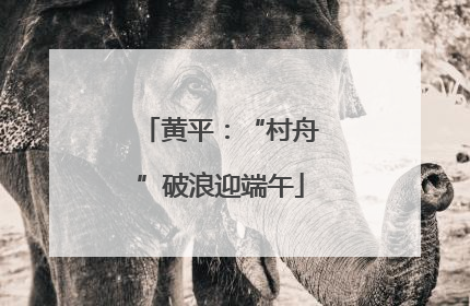 黄平：“村舟”破浪迎端午