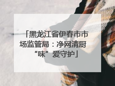 黑龙江省伊春市市场监管局：净网清厨 “味”爱守护