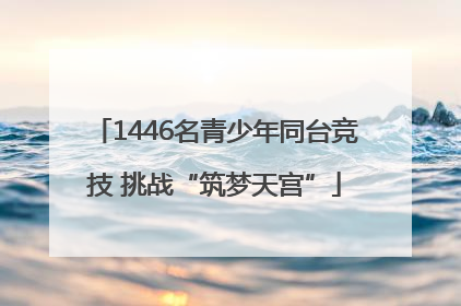 1446名青少年同台竞技 挑战“筑梦天宫”