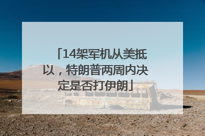 14架军机从美抵以，特朗普两周内决定是否打伊朗