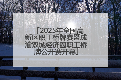 2025年全国高新区职工桥牌赛暨成渝双城经济圈职工桥牌公开赛开幕