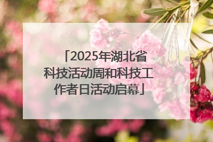 2025年湖北省科技活动周和科技工作者日活动启幕