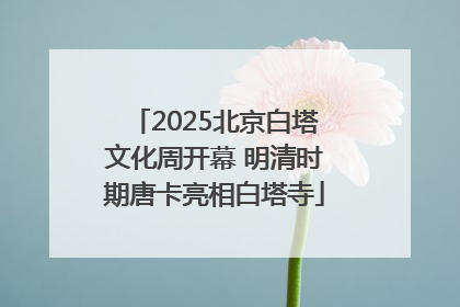 2025北京白塔文化周开幕 明清时期唐卡亮相白塔寺