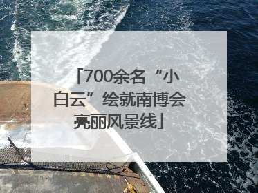700余名“小白云”绘就南博会亮丽风景线